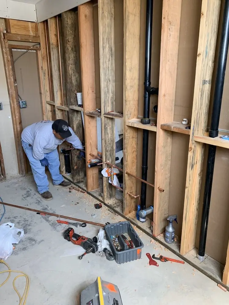 Commercial rough-in plumbing for Gas Line Repair in Rosewood